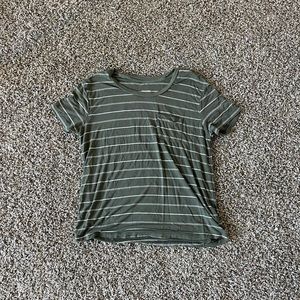Missimo Green Striped T-Shirt - XS